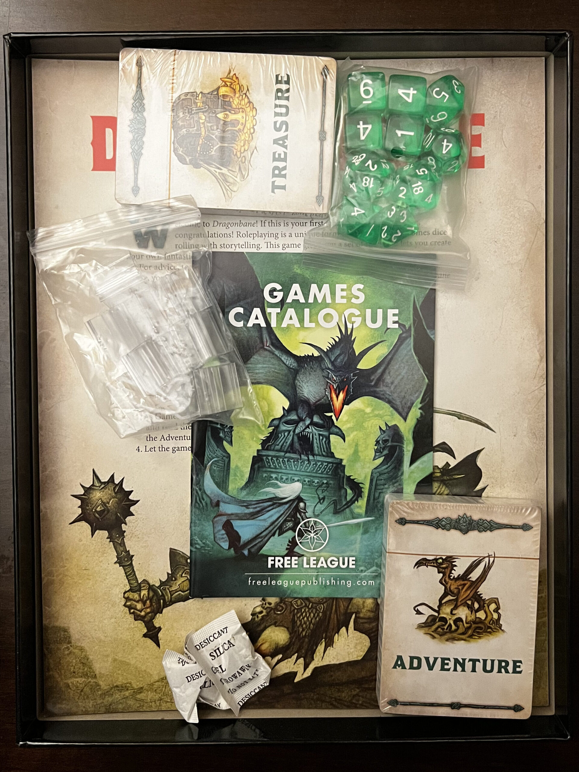 Image of opened Dragonbane Boxed Set